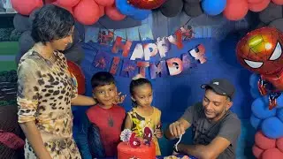 JACE / SPIDERMAN BIRTHDAY PARTY #family #food #birthday #vlog #fyp 