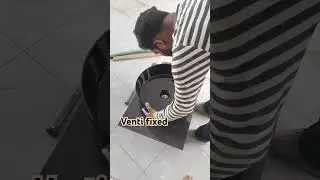 venti fix karni ka sahi tarika.#home #tileworks #ytshorts #construction #hardwork #trendingshorts