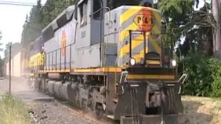 PNWR Harbor Turn w/ ex-KCS 3051 and ARR 3002