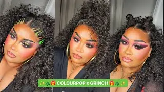 3 LOOKS USING COLOURPOP x GRINCH COLLECTION 💚🎄🎁❄️✨️