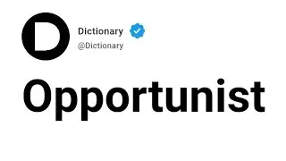 Opportunist Meaning In English
