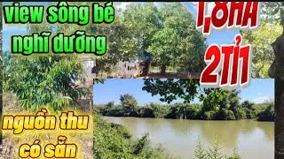 nguồn thu có sẵn. 1,8ha 2ti1. view sông nghĩ dưỡng. thanh hoà, bình phước. 0377536946