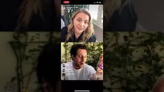 Aaron Taylor-Johnson & Chloe Moretz Instagram Live - April 16, 2020