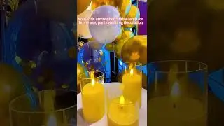 Elegant Clear Acrylic LED Candle Light #light