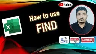 8. Learn FIND Excel Formula in Marathi | The position of a specific text.