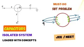Neutral Sphere Meets Capacitor | Electrostatics Problem | SBT Capacitor Question | NEET /JEE