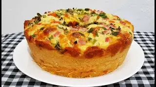 BOLO SALGADO DELICIOSO E RÁPIDO (SEM LIQUIDIFICADOR E BATEDEIRA) | ARTE NA COZINHA.