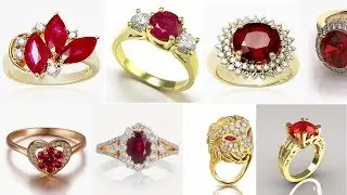 Traditional Ruby ring jewelry || Ruby Engagement Rings | Ruby Rings For Women | Gold Ring Collection