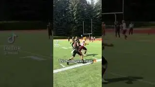 The Cleanest Hurdle Ever #Football #Espn #shorts