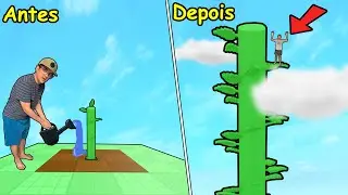 SUBIMOS NO PÉ DE FEIJÃO DE 9999999 METROS E CHEGAMOS NO CÉU!!!