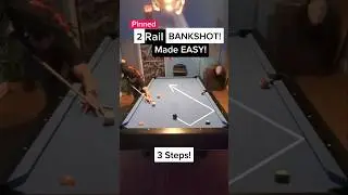 How To Make 2 Rail BankShot Look Easy!! In #8ballpool #shorts #sports