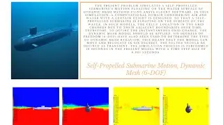 ANSYS FLUENT Training : Self-Propelled Submarine Motion, Dynamic Mesh (6-DOF)