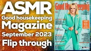 ASMR Good housekeeping magazine September 2023 flip through, StevenAntonyASMR