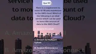 Que 91. AWS Cloud Practitioner Exam question #aws #awscertification #awsccp #awsccpcertification