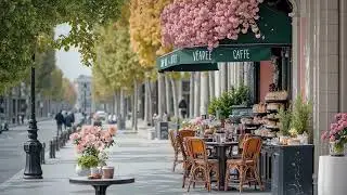 Late Sunset Jazz Coffee Street | Cozy Urban Mood