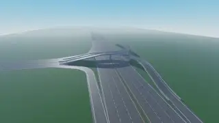 ROBLOX STUDIO | Highway interchange speed build