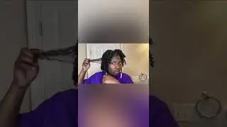 Quick natural style #naturalhair #twistouts #twistout #braidout #slickback #naturalhairstyles