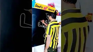 How to draw father and daughter #shortvideo #shorts #fathersday #foryou #trending #viralvideo