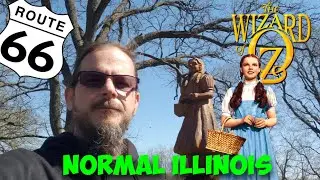 Sprague's Super Service Route 66 And Wizard Of Oz Dorothy Grave And Statue, All In Normal Illinois