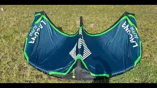 Lacuna Alpha 9 meter test on the foil CHEAPEST BIG AIR KITE on the PLANET !!! nice jumps with 15 kn.