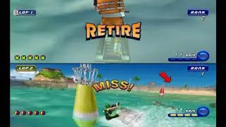Parsec 2 Player Gaming on Gamecube: Wave Race Blue Storm