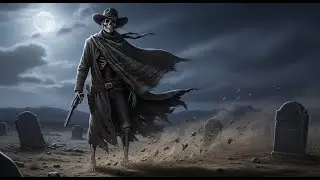 Dark Western Gothic Music Mix 4K | Skeletal Skull Cowboy Night Atmos
