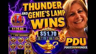 GENIE AND THUNDER EMPIRE@PokiesDownUnder #casino #slot
