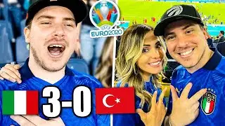 ITALIA vs TURCHIA 3-0 - REAZIONE EURO 2020 dallo Stadio! (sono sceso in campo!!)