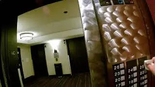 Edgewater Casino Resort Elevator, 25th Floor, Room 25904, Laughlin, Nevada, 21 April 2021, GX061709