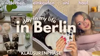 💌day in my life in Berlin: KLAUSURENPHASE | uni,einkaufen & haul *kind of stressed and chaotic*