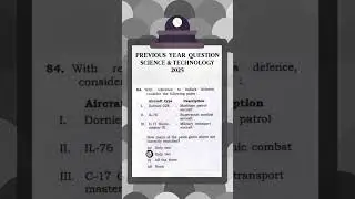 UPSC PREVIOUS YEAR QUESTION (SCIENCE & TECHNOLOGY) #upsc #gk #science #technology #pyq