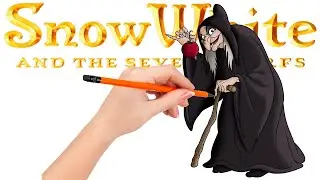 How to draw Evil Queen from Disney's Snow White