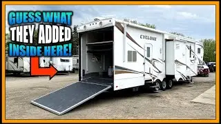AWESOME Upgrades Make it Great! 2010 Cyclone 3914 Toy Hauler Fifth Wheel RV