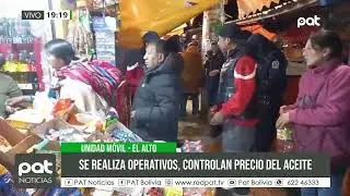 Operativo frena sobreprecio del aceite en El Alto
