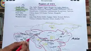 Different Regions of Asia || South Asia, East Asia, East Asia, South East Asia, Gulf Countries ||