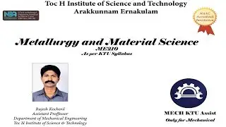 Iron Carbon Phase Diagram MMSc KTU video lectures