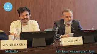 Speech by Mr Metin Rhawi at the Human Rights in Syria Side Event &ndash; HRC60, Geneva (26 September 2025)