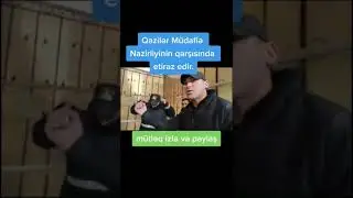 Qaziler Mudafiye Nazirliyin Qarsisinda aksiya kecirdir