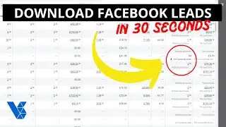 How To Download Facebook Leads (In 30 Seconds)