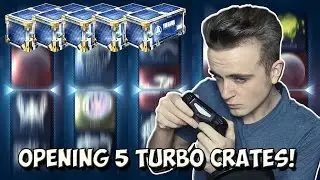 OPENING 5 TURBO CRATES! - New Rocket League Crate + Contents [DROPSHOT HYPE]