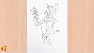 How to draw tom and Jerry || Draw cartoons step by step|| рисуем тома и джерри, мультики