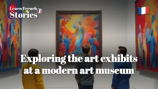Learn 🇫🇷 French with a story: Exploring modern art museum exhibitsvideo