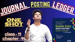 Ledger account class 11 |  Ledger entry | Ledger posting | Journal ledger and trial Balance