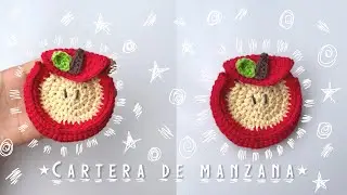 Cartera manzana crochet / Apple pouch crochet