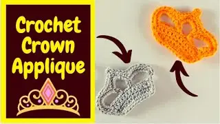 How to Crochet Crown Applique | Crochet Crown Applique | Crochet For Beginners | DIY Crochet