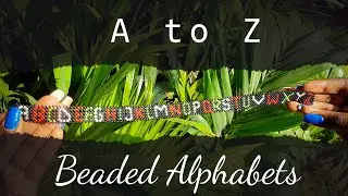 A&ndash;Z Capital Letters in Beads ✨ | RAW Pattern Alphabet Strip Showcase (Bold & Handmade)