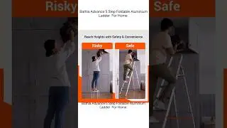 Bathla Advance 5 Step Foldable Aluminium Ladder  For Home #amazon