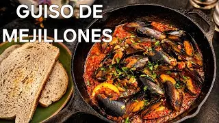 Receta de Mariscos Guiso de Mejillones 🍷| Receta facil y elegante perfecta para San Valentin 
