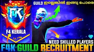 free fire guild recruitment malayalam | level 7 maxx guild | f4 kerala | fs gaming