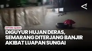 Sungai meluap, ratusan rumah di Semarang terendam banjir
